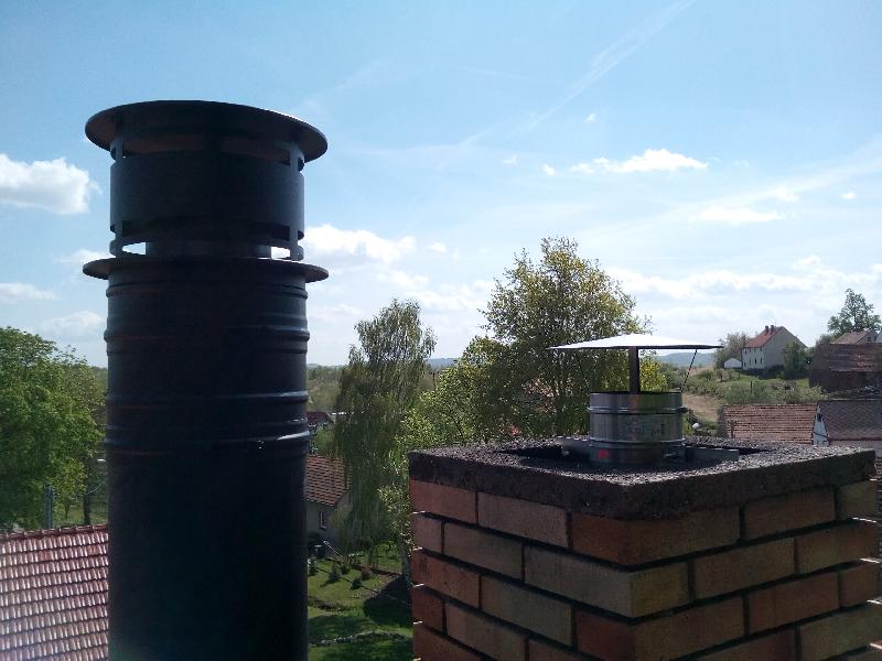 Svislý kouřovod Schiedel PM a vložkování PRIMA - Klečetná 